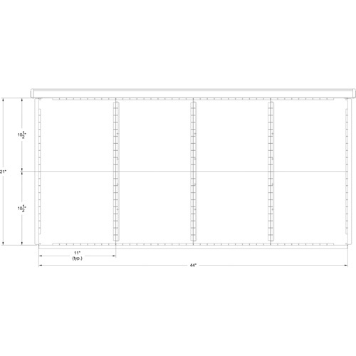 Metalware DR82448L-08-0304L Interlok Integrated Modular Drawer-(Each)