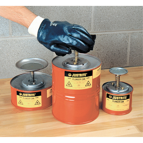 Justrite Plunger Cans  (Each)-Click on options for variations & Details.