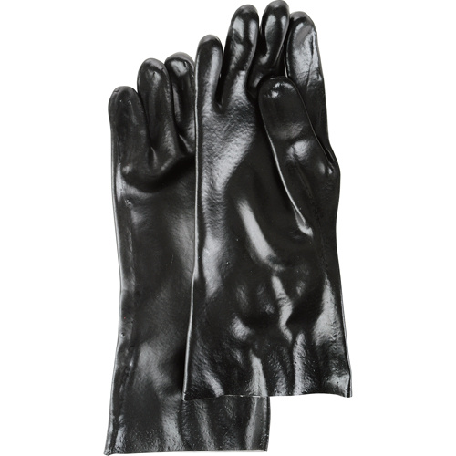 Showa 2123065 Black Knight® Gloves Black Knight<sup>®</sup> Gloves, Size Large/10, 12" L, PVC, Jersey Inner Lining, 53-mil - Pair