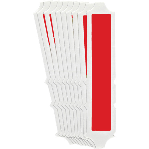 Brady 5160P-I Quick-Align®Individual Gothic Number and Letter Labels Quick-Align<sup>®</sup>Individual Gothic Number and Letter Labels, I, 4" H, Red - Pack of 10