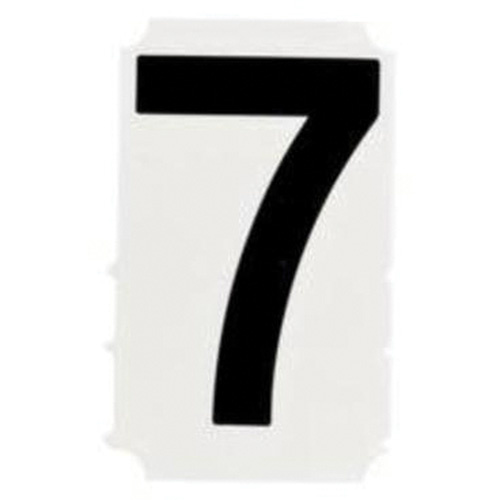 Brady 5180P-7 Quick-Align® Individual Gothic Number and Letter Labels Quick-Align<sup>®</sup> Individual Gothic Number and Letter Labels, 7, 6" H, Black - Pack of 10