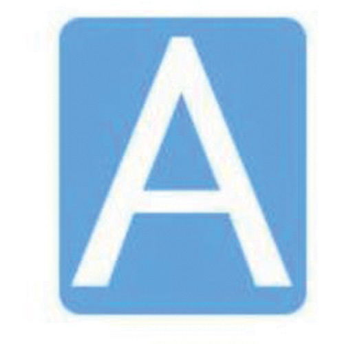 Brady 5210P-A Quick-Align® Individual Gothic Number and Letter Labels Quick-Align<sup>®</sup> Individual Gothic Number and Letter Labels, A, 6" H, White - Pack of 10