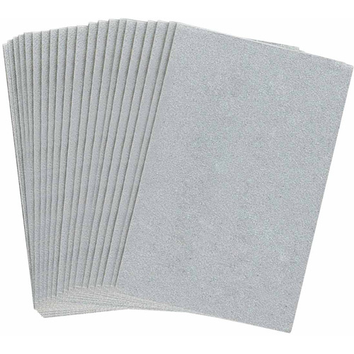 Brady 5900-BLANK Reflective Individual Number & Letter Labels Reflective Individual Number & Letter Labels, Blank, 1" H, Silver - Pack of 25