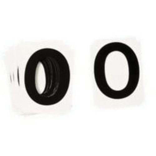 Brady 8200P-0 Quick-Align® Individual Number and Letter Labels Quick-Align<sup>®</sup> Individual Number and Letter Labels, 0, 1" H, Black - Pack of 10