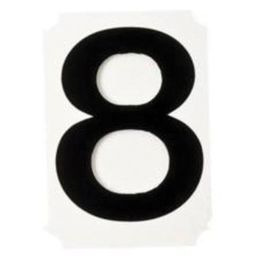 Brady 8200P-8 Quick-Align® Individual Number and Letter Labels Quick-Align<sup>®</sup> Individual Number and Letter Labels, 8, 1" H, Black - Pack of 10