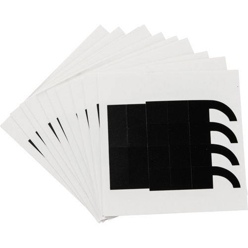 Brady 8220P-PUN Quick-Align® Individual Number and Letter Labels Quick-Align<sup>®</sup> Individual Number and Letter Labels, Assorted Punctuation, 4" H, Black - Pack of 10