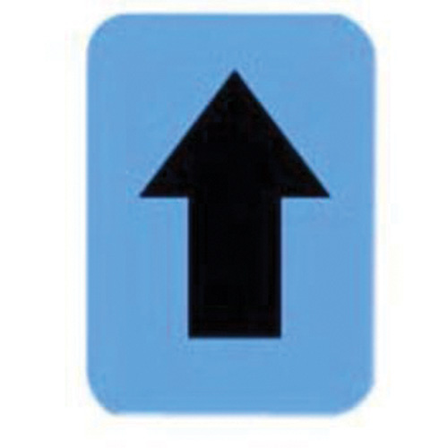 Brady 8215P-ARO Quick-Align® Individual Number and Letter Labels Quick-Align<sup>®</sup> Individual Number and Letter Labels, Arrow Symbol, 3" H, Black - Pack of 10