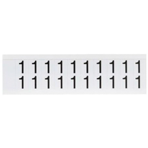 Brady 2853276 Individual Number and Letter Labels Individual Number and Letter Labels, 1, 5/8" H, Black on White - Each
