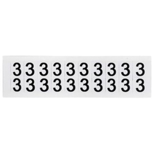 Brady 2853336 Individual Number and Letter Labels Individual Number and Letter Labels, 3, 5/8" H, Black on White - Each