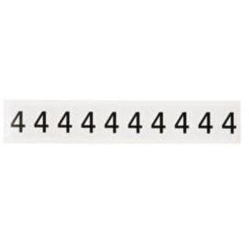 Brady 2853732 Individual Number and Letter Labels Individual Number and Letter Labels, 4, 1" H, Black on White - Each