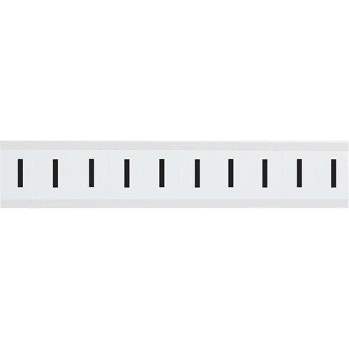 Brady 9713-I Individual Number and Letter Labels Individual Number and Letter Labels, I, 1" H, Black on White - Each