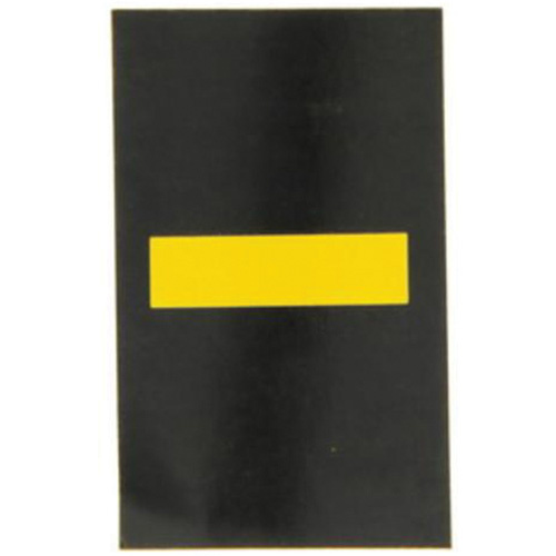 Brady 5000-DSH Reflective Individual Number & Letter Labels Reflective Individual Number & Letter Labels, Dash (-), 2-1/2" H, Yellow on Black - Pack of 25