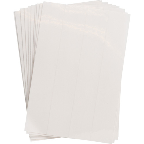 Brady 65508 Lock Label Overlaminate, Polyester, 6" W x 1" H, Blank-(Pack of 40)