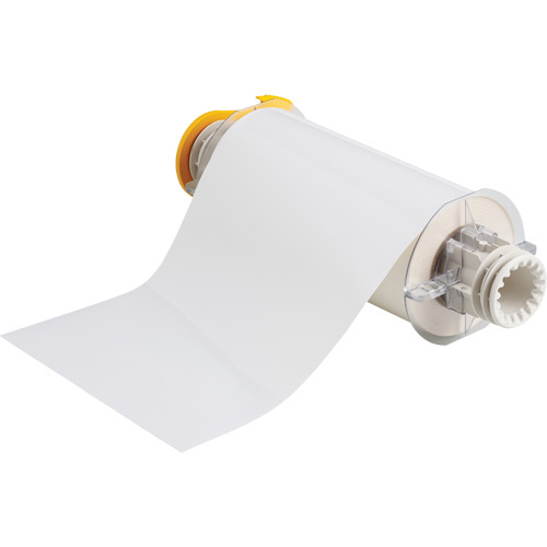 Brady  13551  Indoor-Outdoor Label Printer Tape, Vinyl, White, 8" Width - Each