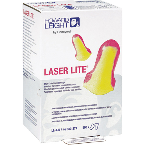 PIP Global Safety LL-1-D Howard Leight™ Laser Lite® Earplugs Howard Leight™ Laser Lite<sup>®</sup> Earplugs, Bulk - B - Box of 500 Pairs