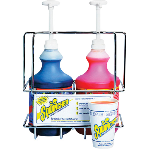 Dentec 11301 Sqwincher® ServaStations® Wall Mount Rack Sqwincher<sup>®</sup> ServaStations<sup>®</sup> Wall Mount Rack - Each