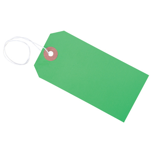 Coloured Blank Tags, Cardstock, 2-1/8" W x 4-1/4" H-(Box of 1000)