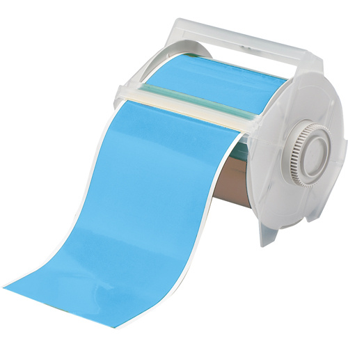 Brady 76606 Printer Tape Printer Tape, Vinyl, Blue, 4" Width - Each