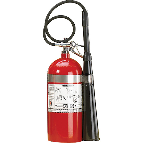 Strike First Corporation 10CO2 Aluminum Cylinder Carbon Dioxide (CO2) Fire Extinguishers Aluminum Cylinder Carbon Dioxide (CO2) Fire Extinguishers, BC, 10 lbs. Capacity - Each
