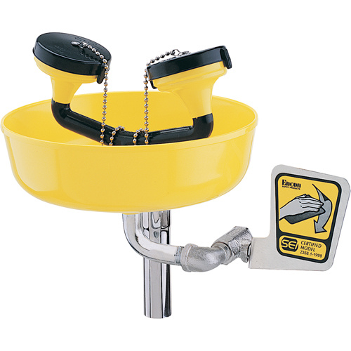 Encon 01035401 Eyewash Station Eyewash Station, Supply Pipe Mount Installation, Plastic Bowl - Each
