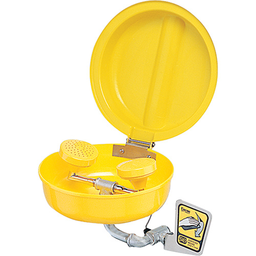 Encon 01035515PBC Eye/Face wash With Cover, Wall-Mount Installation, Plastic Bowl-(Each)