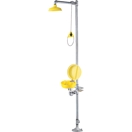 Encon 01050266PBC Combination Shower Eye/Face Wash With Cover-(Each)