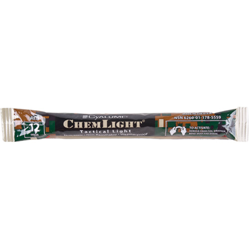 Omniglow 9-27054 6"" Cyalume® Lightsticks 6" Cyalume<sup>®</sup> Lightsticks, Red, 12 hrs. Duration - Each