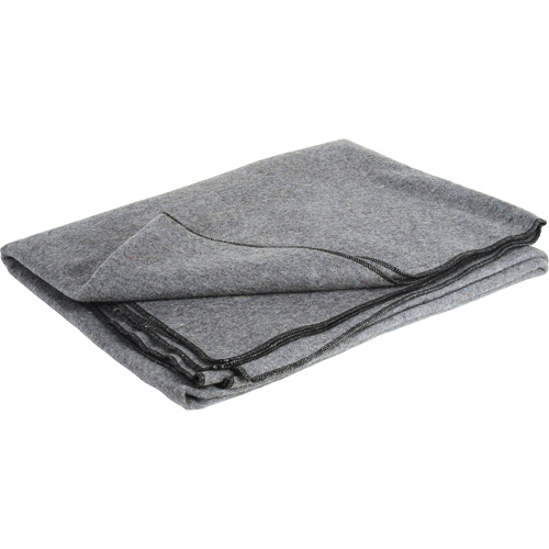 Flame-Resistant Wool Blanket Flame-Resistant Wool Blanket, Wool, 84"L x 66"W - Each