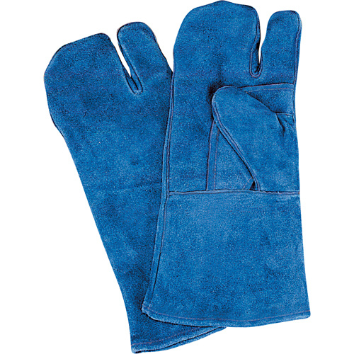Weld-Mate Double Palm & Thumb Welding Gloves Double Palm & Thumb Welding Gloves, Split Cowhide, Size Large - Pair