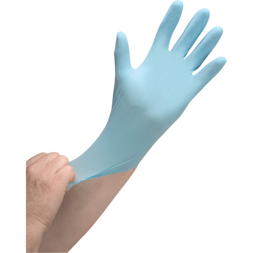 Zenith Safety Products  Vending Pack Disposable Gloves, Large, Nitrile, 4.5-mil, Powdered, Blue - Box of 50