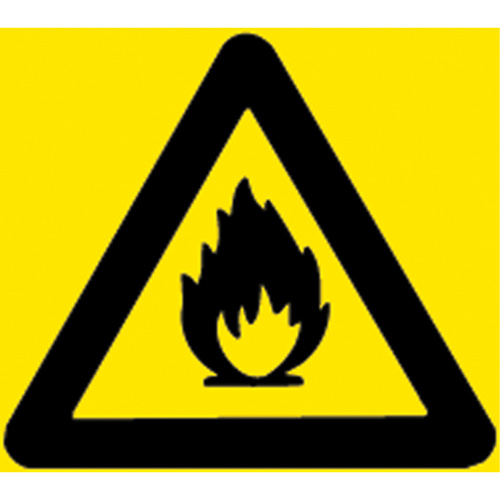 Brady 58580 Right-to-Know Inflammable Pictogram Labels Right-to-Know Inflammable Pictogram Labels, Vinyl, Sheet, 3/4" L x 3/4" W - Each