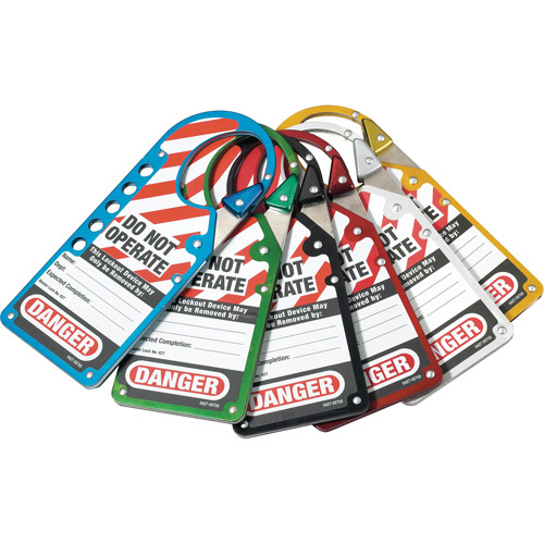 Master Lock 427AST Labeled Snap-on Hasps Labeled Snap-on Hasps, Silver - Each