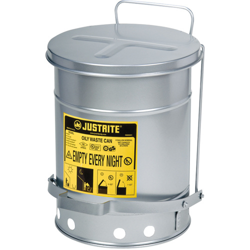 Justrite Oily Waste Cans  (Each)-Click on options for variations & Details.