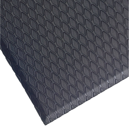M+A Matting 414023100 Cushion Max Mats, Diamond, 2' x 3' x 5/8", Charcoal, Nitrile/PVC-(Each)