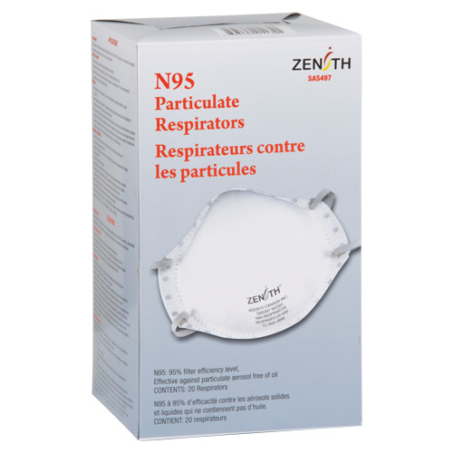 Zenith Safety Products Particulate Respirators  (Box of 20)-Click on options for variations & Details.