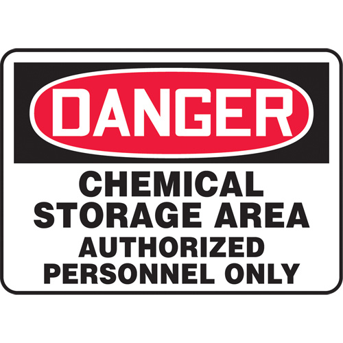 Accuform Signs ""Chemical Storage Area"" Sign  (Each)-Click on options for variations & Details.