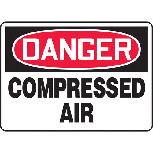 Accuform Signs ""Compressed Air"" Sign  (Each)-Click on options for variations & Details.