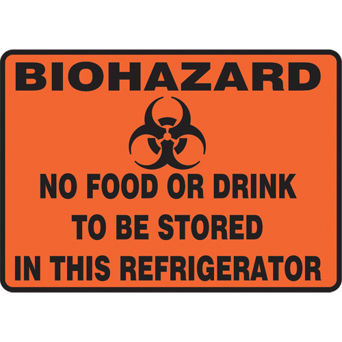Accuform Signs ""Biohazard"" Refrigerator Sign  (Each)-Click on options for variations & Details.