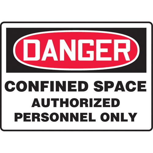 Accuform Signs ""Confined Space Authorized Personnel"" Sign  (Each)-Click on options for variations & Details.