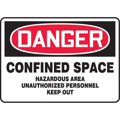 Accuform Signs ""Confined Space Hazardous Area"" Sign  (Each)-Click on options for variations & Details.