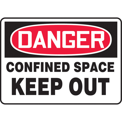 Accuform Signs ""Confined Space Keep Out"" Sign  (Each)-Click on options for variations & Details.