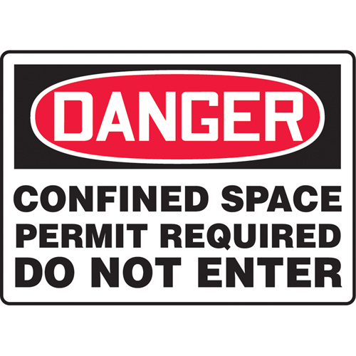 Accuform Signs ""Confined Space Permit Required"" Sign  (Each)-Click on options for variations & Details.