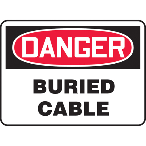 Accuform Signs ""Buried Cable"" Sign  (Each)-Click on options for variations & Details.