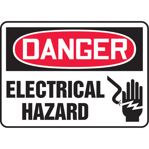 Accuform Signs ""Electrical Hazard"" Sign  (Each)-Click on options for variations & Details.