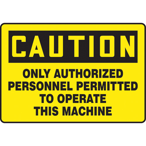 Accuform Signs ""Authorized Personnel"" Sign  (Each)-Click on options for variations & Details.