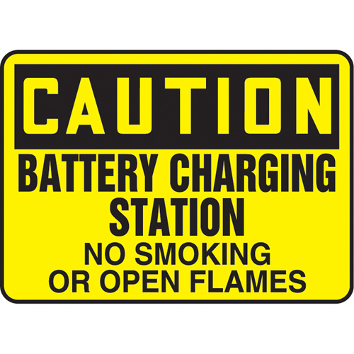 Accuform Signs ""Battery Charging Station"" Sign  (Each)-Click on options for variations & Details.