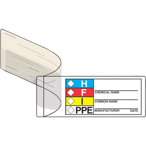Accuform Signs LZS321EV Self-Laminating Labels Self-Laminating Labels, Vinyl, Roll, 1" L x 3" W - Roll of 100