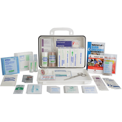Safecross 01335 Contractors' First Aid Kit Contractors' First Aid Kit, Class 1 Medical Device, Plastic Box - Each