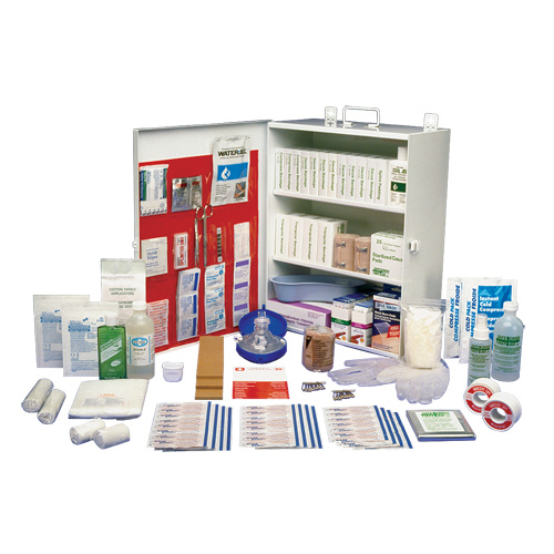 Safecross 01391 Workplace Deluxe First Aid Kits Workplace Deluxe First Aid Kits, Class 1 Medical Device, Metal Box - Each