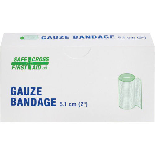 Safecross 02018 Gauze Bandage Gauze Bandage, Roll, 15' L x 2" W, Medical Device Class 1 - Box of 4